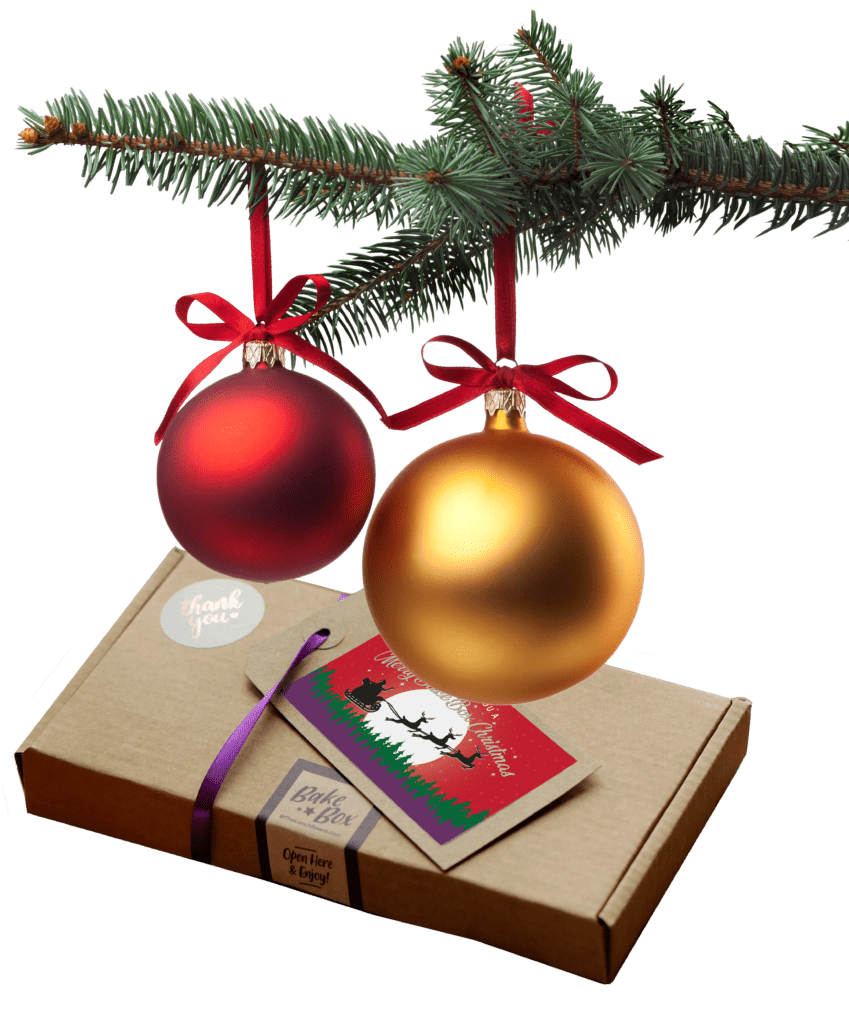 Christmas themed image of BakeBox Gift